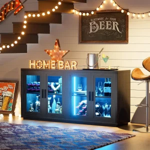 LED Cabinet/Bar with Storage