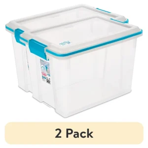 20 Qt Weather-Resistant Clear Storage Bin w/Lid