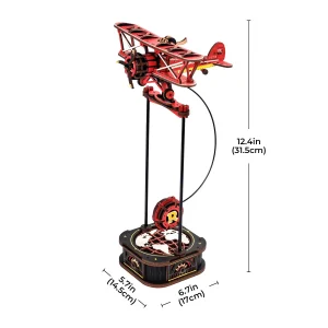 Robotime Rokr 3D Puzzle Toy Sky Captain DIY Pendulum for Desk Decoration Gifts for Kids Colleague Creative Building Blocks